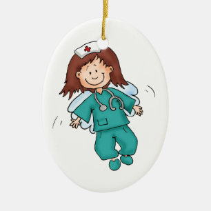 Ornement En Céramique Cadeau pour des infirmières - personnalisez avec