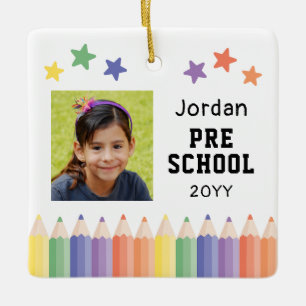 Ornement En Céramique Cadeau Souvenir Coloré pour Enfants de Maternelle