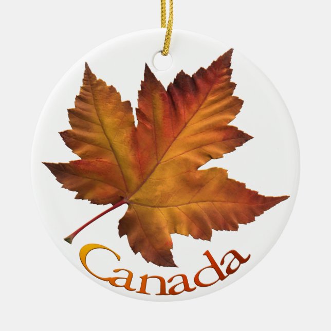 Ornement En Céramique Cadeaux canadiens personnalisés de souvenirs d'orn (Devant)