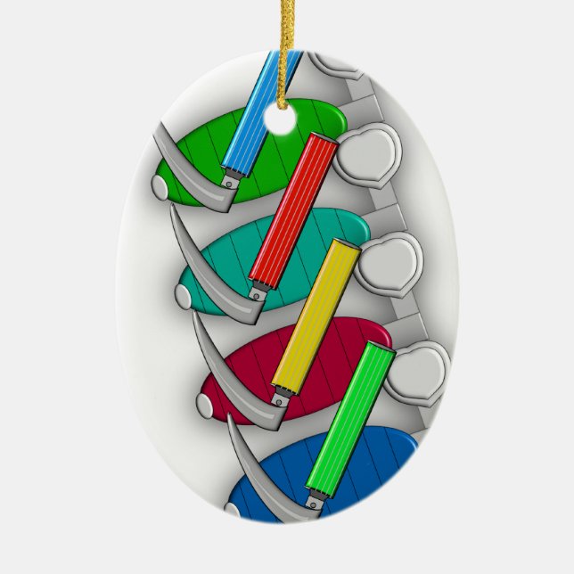 Ornement En Céramique Cadeaux d'art de thérapeute respiratoire (Devant)