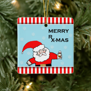 Ornement En Céramique Cadeaux de vacances du pharmacien