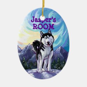 Ornement En Céramique Cadeaux et accessoires Husky