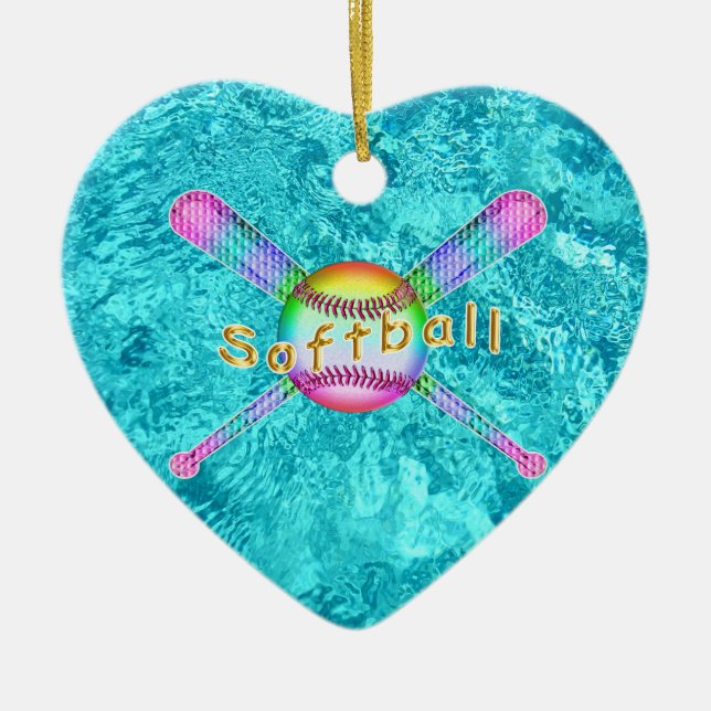 Ornement En Céramique Cadeaux mignons superbes du base-ball pour des (Devant)