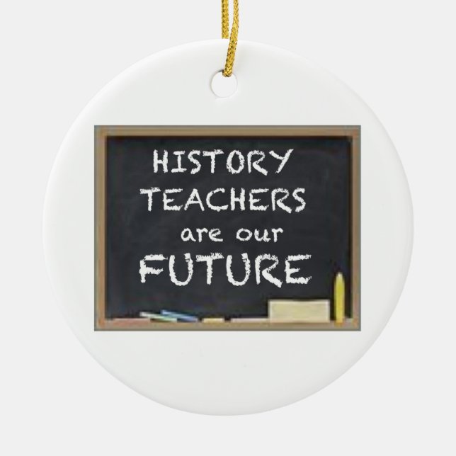 ORNEMENT EN CÉRAMIQUE CADEAUX POUR DES PROFESSEURS D'HISTOIRE (Devant)