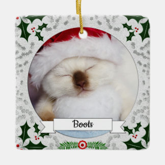 Ornement En Céramique Cadre Holly Personnalisable Kitty