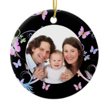 Cadre noir de papillon