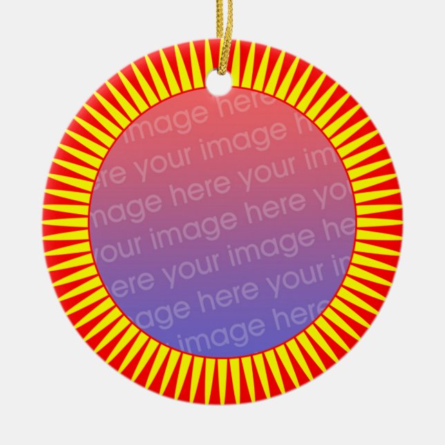 Ornement En Céramique Cadre photo 02 (Devant)