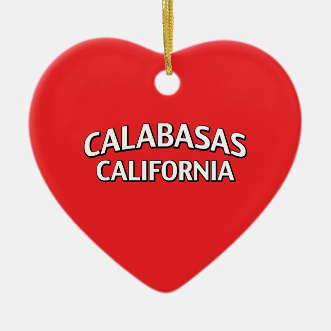 Ornement En Céramique Calabasas la Californie (Devant)