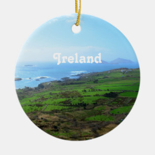 Ornement En Céramique Campagne irlandaise