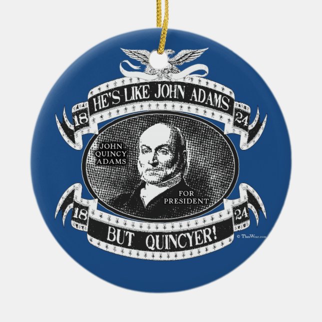 Ornement En Céramique Campagne présidentielle de John Quincy Adams (Devant)