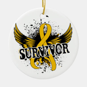 Ornement En Céramique Cancer d'enfance du survivant 16