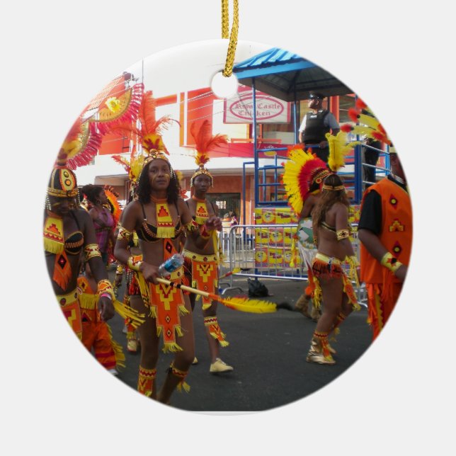 Ornement En Céramique Carnaval du Trinidad (Devant)