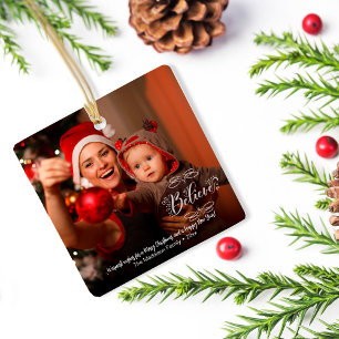 Ornement En Céramique Carte de voeux pour Noël