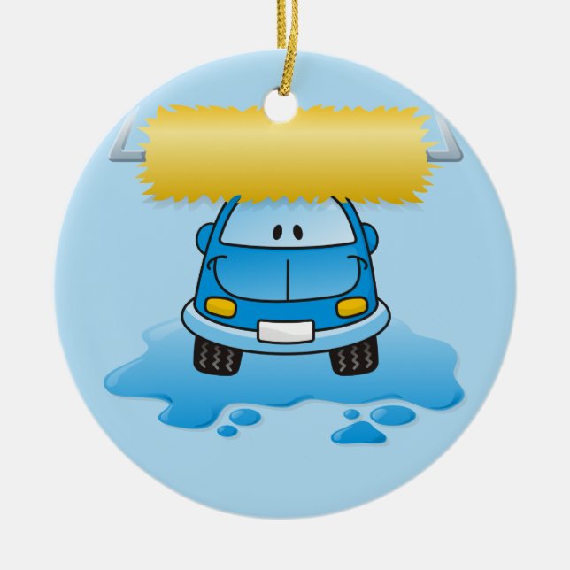 Ornement En Céramique Carwash (Devant)