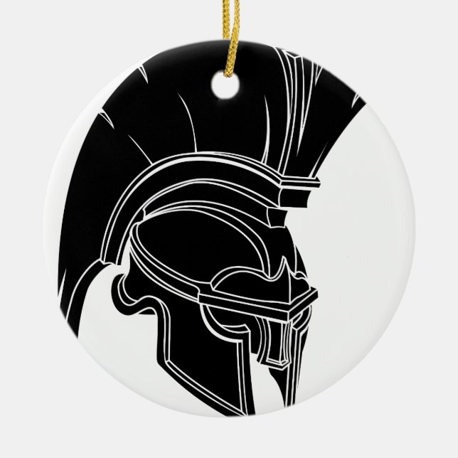 Ornement En Céramique Casque spartiate ou trojan (Devant)