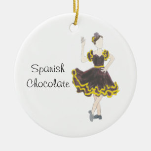 Ornement En Céramique Casse-noisette Espagnol Chocolate Keepsaké Orament