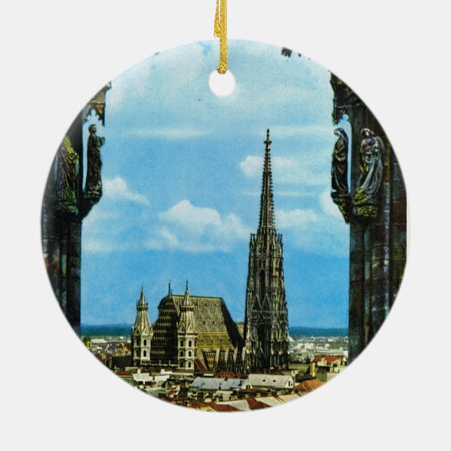 Ornement En Céramique Cathédrale de l'Autriche, Vienne, St Stephen (Dos)