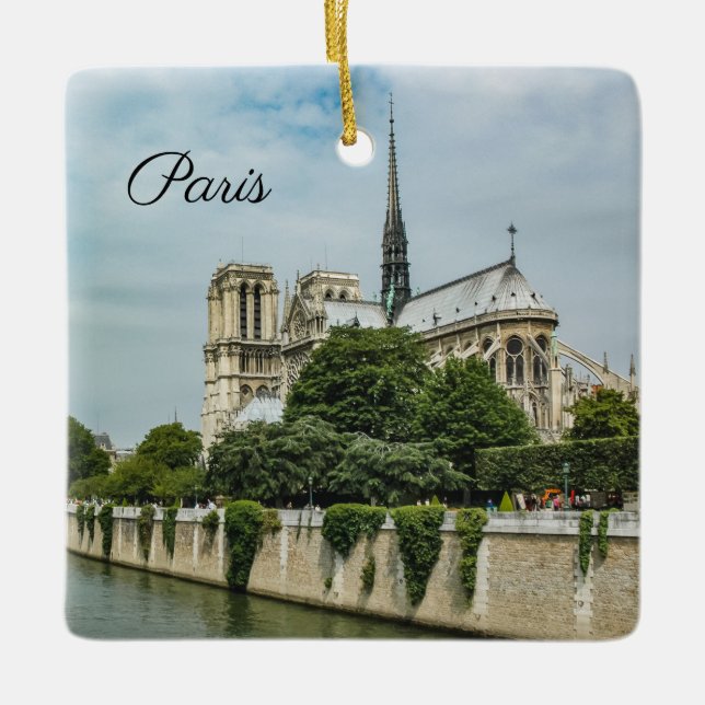 Ornement En Céramique Cathédrale Notre-Dame de Paris (Devant)