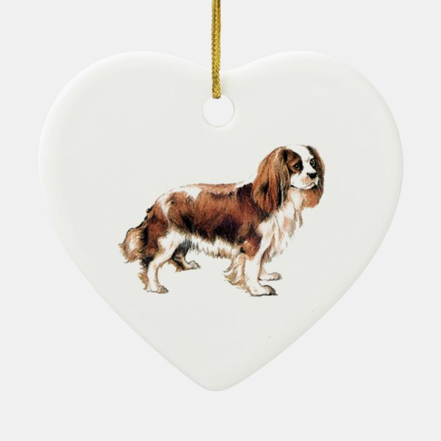 Ornement En Céramique Cavalier King Charles Spaniel (Dos)