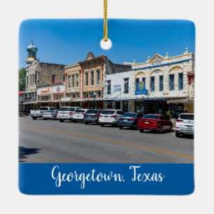 Ornement En Céramique Centre-ville de Georgetown, Texas,