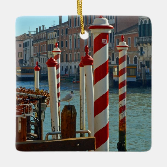 Ornement En Céramique Céramique du canal de Venise (Devant)