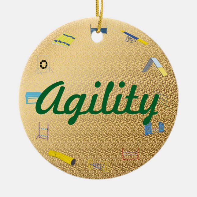 Ornement En Céramique Cercle d'agilité (Devant)