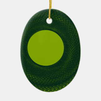 Ornement En Céramique cercle vert