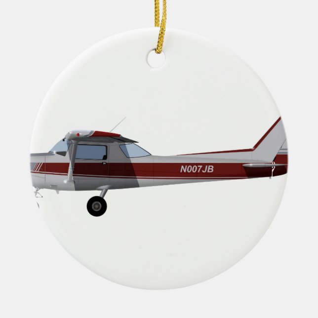 Ornement En Céramique Cessna 152 392392 (Devant)