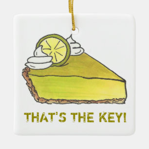 Ornement En Céramique C'EST LA PRINCIPALE Floride Pie Slice Foodie