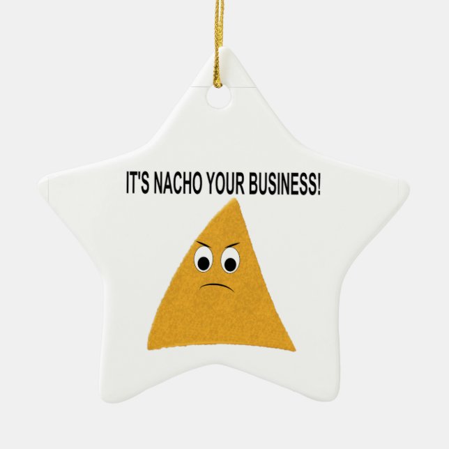 Ornement En Céramique C'est Nacho Your Business (Devant)