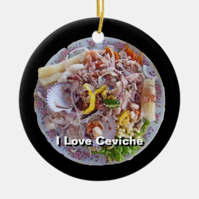 Ornement En Céramique Ceviche - fierté du Pérou (Devant)