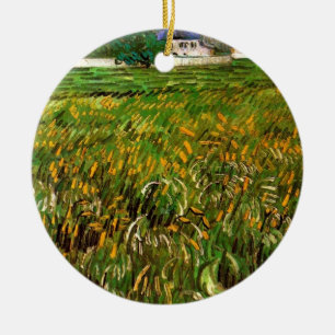 Ornement En Céramique Champ de blé à Auvers par Vincent van Gogh