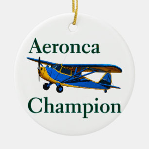 Ornement En Céramique Champion d'Aeronca