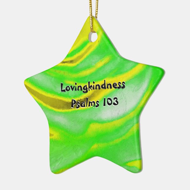 Ornement En Céramique Chapitre 103 de psaumes de Lovingkindness (Gauche)