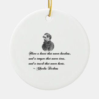 Ornement En Céramique Charles Dickens Notre Citation D'Ami Mutuel