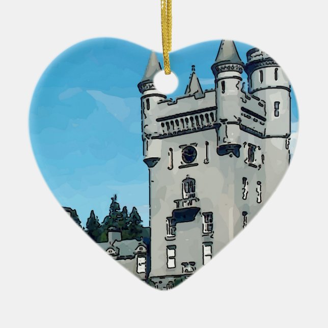 Ornement En Céramique Château de Balmoral (Devant)