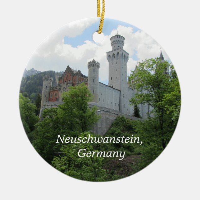 Ornement En Céramique Château de Neuschwanstein (Devant)