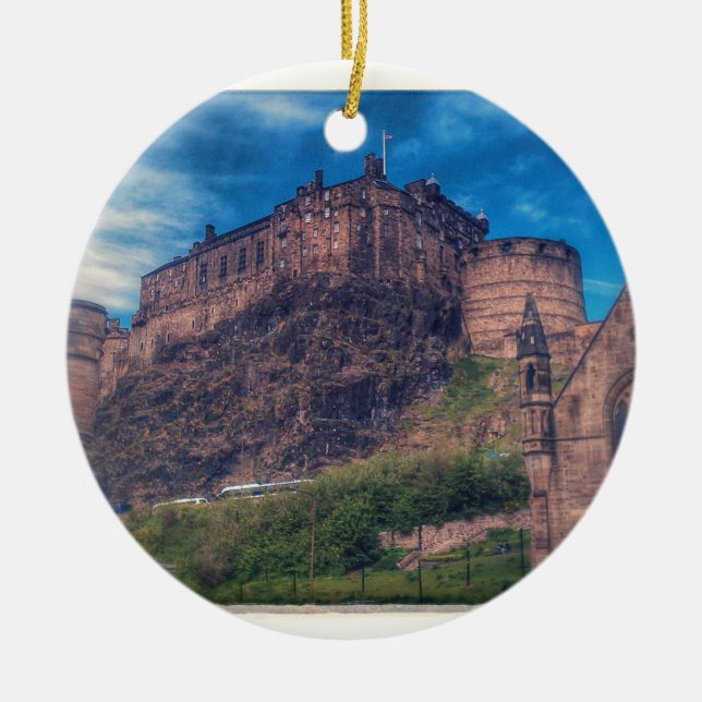 Ornement En Céramique Château d'Edimbourg (Devant)