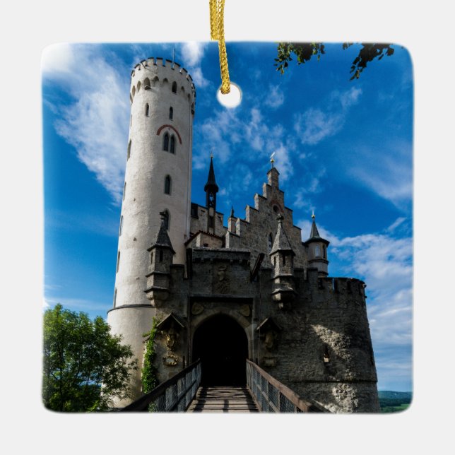 Ornement En Céramique Château du Lichtenstein - Baden-wurttemberg (Devant)