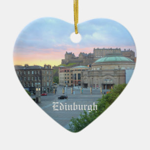 Ornement En Céramique Château Ecosse d'Edimbourg