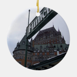 Ornement En Céramique Château Frontenac d'ornement de Noël