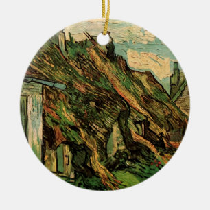 Ornement En Céramique Chaumières en grès de Vincent van Gogh