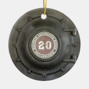 Ornement En Céramique Chemin de fer Locomotive Works