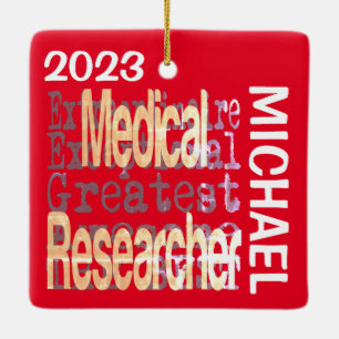 Ornement En Céramique Chercheur Médicale Extraordinaire PERSONNALISÉ