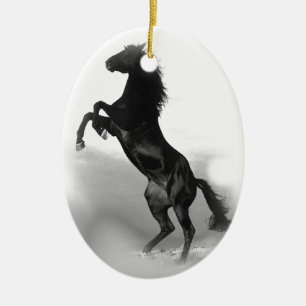 Ornement En Céramique Cheval