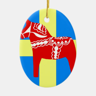 Ornement En Céramique Cheval de la Suède Dala