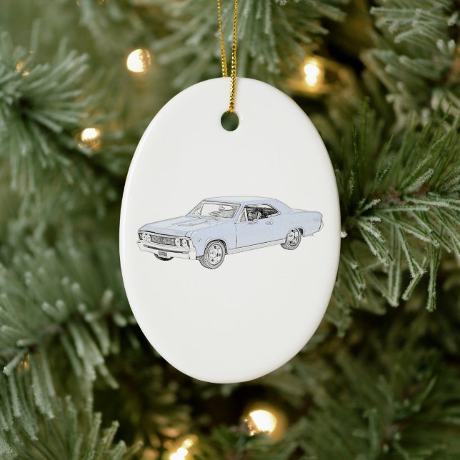 Ornement En Céramique Chevelle Chevy 1967 (Arbre)