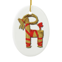 Chèvre scandinave Julbok de Noël de paille de Noël