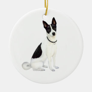 Ornement En Céramique Chien canadien (A)