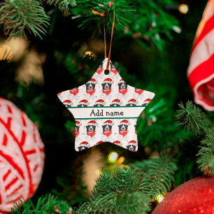 Ornement En Céramique Chien de montagne bernois Noël
